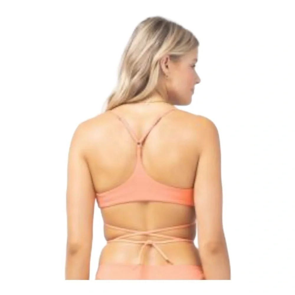 L* Space Fusion Coral Kristen Bikini Top NWOT